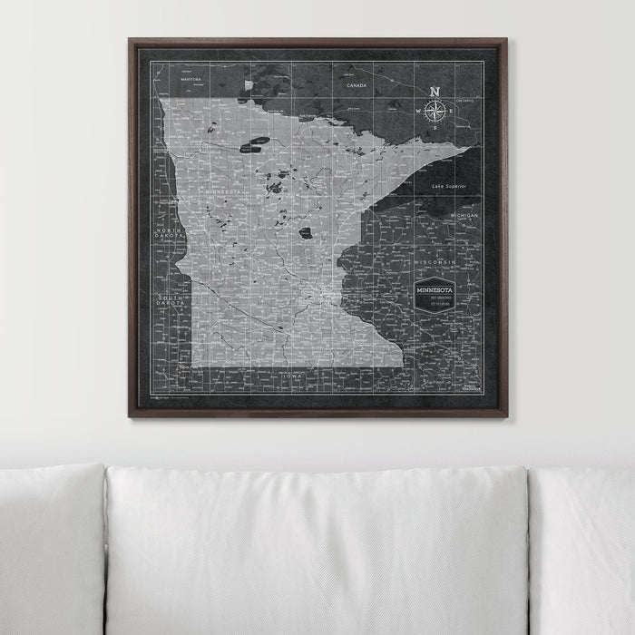 24" x 24" / Standard / Dark Walnut