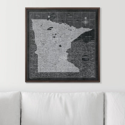 24" x 24" / Standard / Dark Walnut