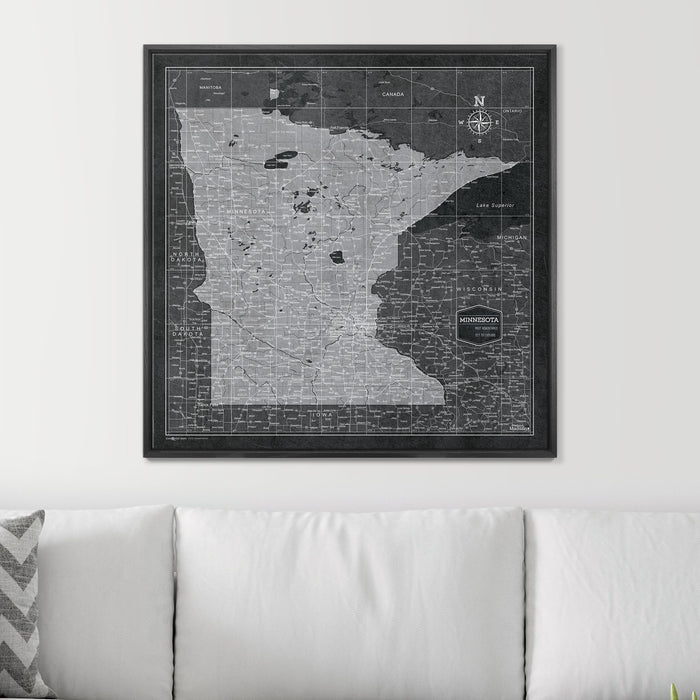 32" x 32" / Standard / Wood Grain Black