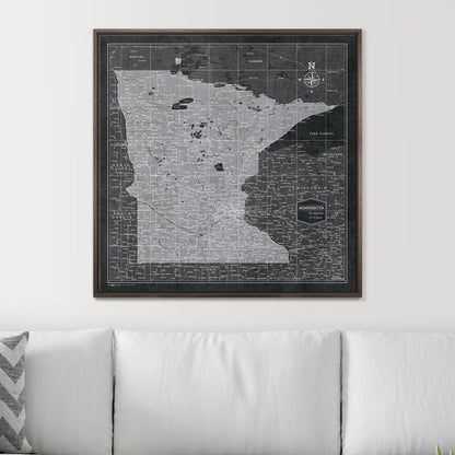 32" x 32" / Standard / Dark Walnut