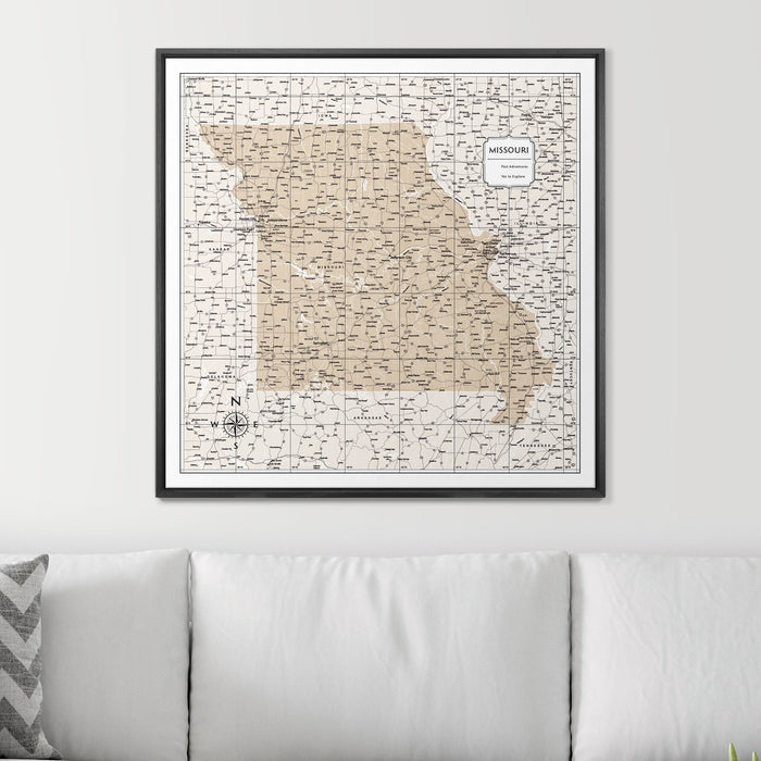 32" x 32" / Standard / Wood Grain Black