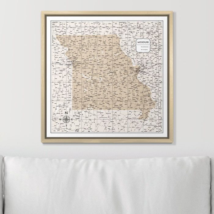 16" x 16" / Standard / Natural Oak