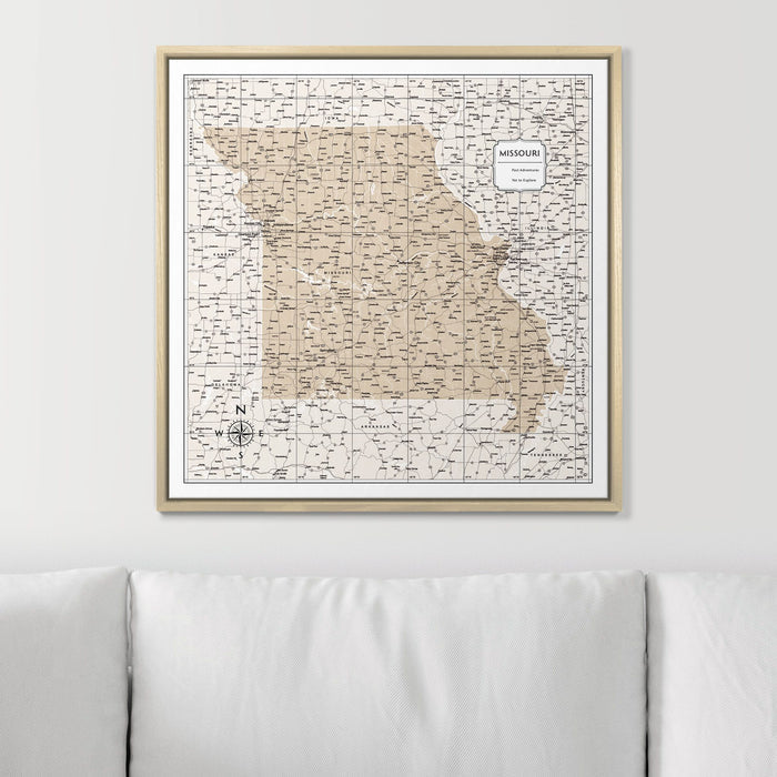 24" x 24" / Standard / Natural Oak