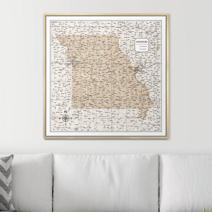32" x 32" / Standard / Natural Oak