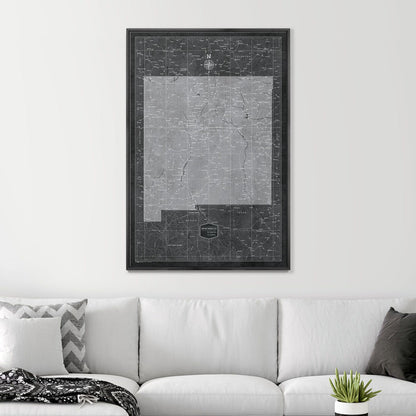 32" x 48" / Standard / Wood Grain Black