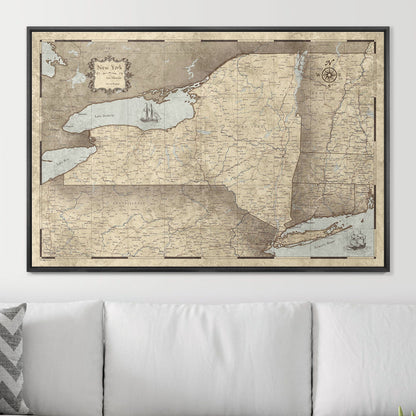 48" x 32" / Standard / Wood Grain Black