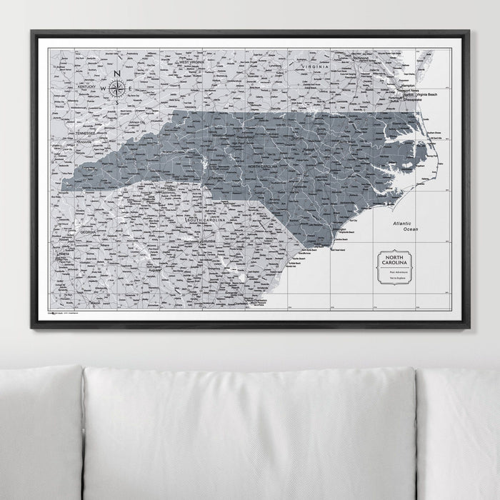 36" x 24" / Standard / Wood Grain Black