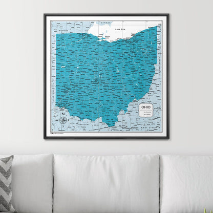 32" x 32" / Standard / Wood Grain Black
