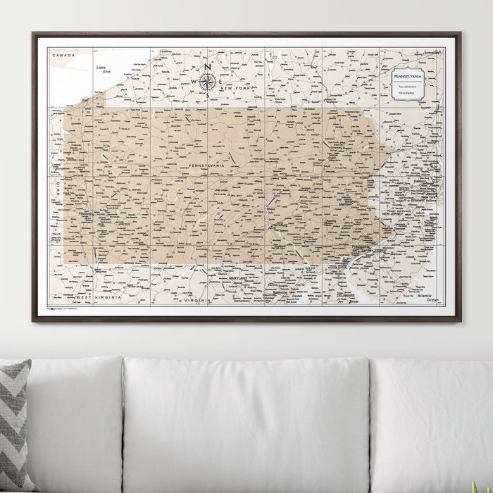 48" x 32" / Standard / Dark Walnut