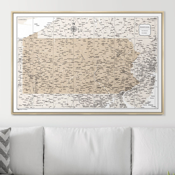 48" x 32" / Standard / Natural Oak