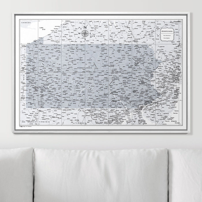 36" x 24" / Standard / Smooth White