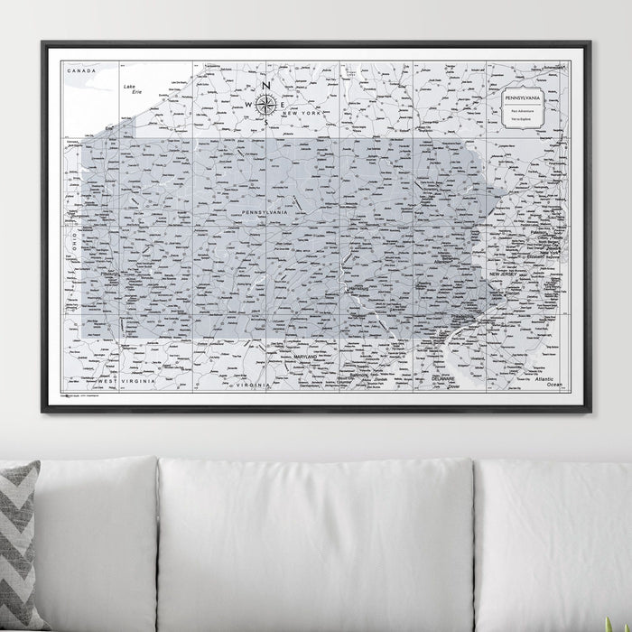 48" x 32" / Standard / Wood Grain Black