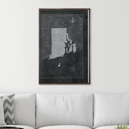 24" x 36" / Standard / Dark Walnut