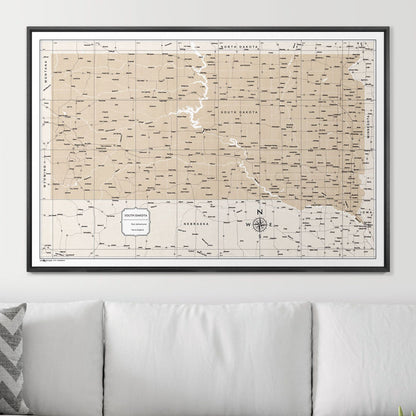 48" x 32" / Standard / Wood Grain Black
