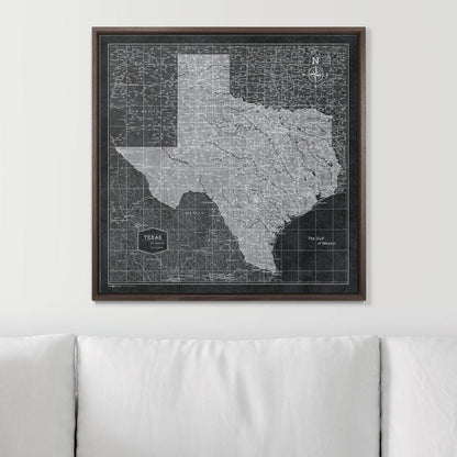 24" x 24" / Standard / Dark Walnut