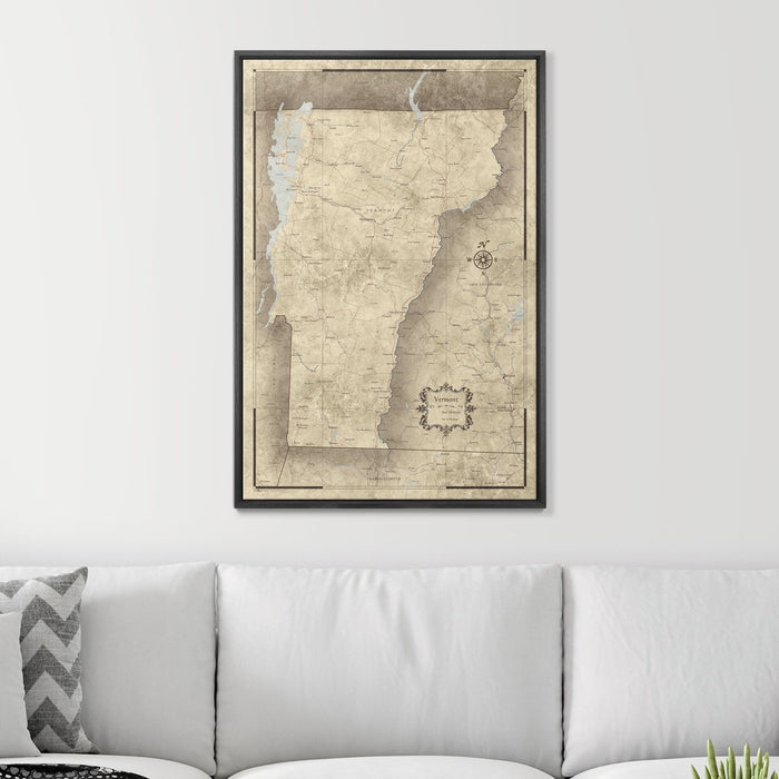 24" x 36" / Standard / Wood Grain Black