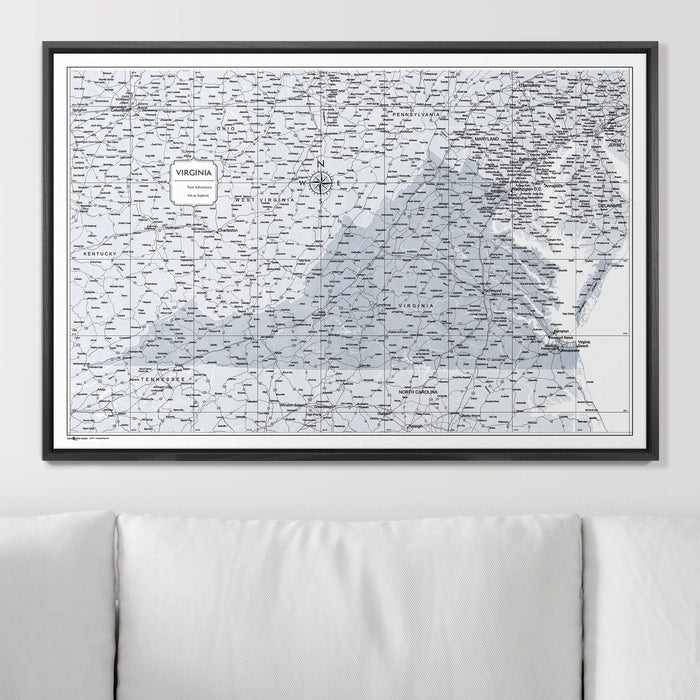 36" x 24" / Standard / Wood Grain Black