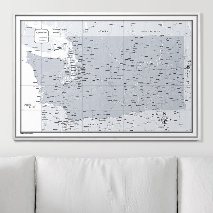 36" x 24" / Standard / Smooth White