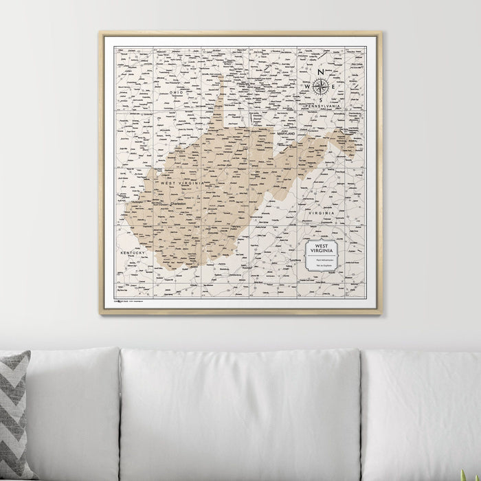 32" x 32" / Standard / Natural Oak