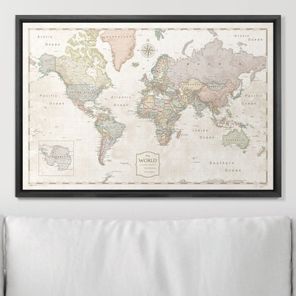 24" x 16" / Standard / Wood Grain Black