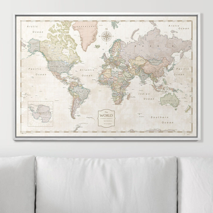 36" x 24" / Standard / Smooth White