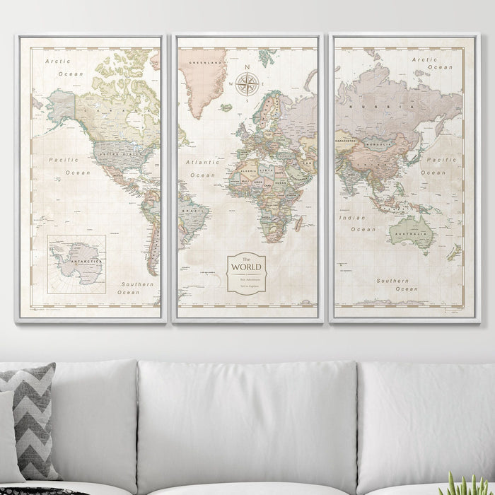 54" x 36" 3-Panel / Standard / Smooth White