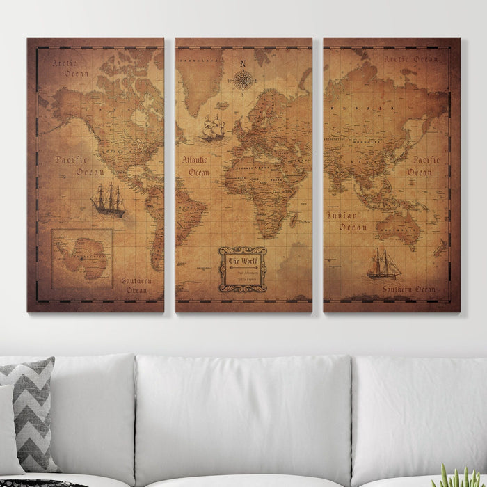 54" x 36" 3-Panel / Standard / No Frame