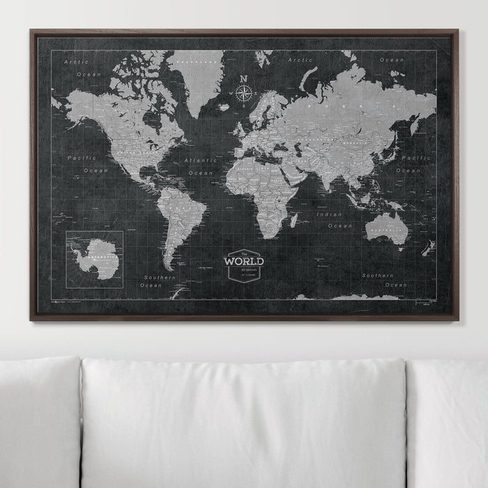 36" x 24" / Standard / Dark Walnut