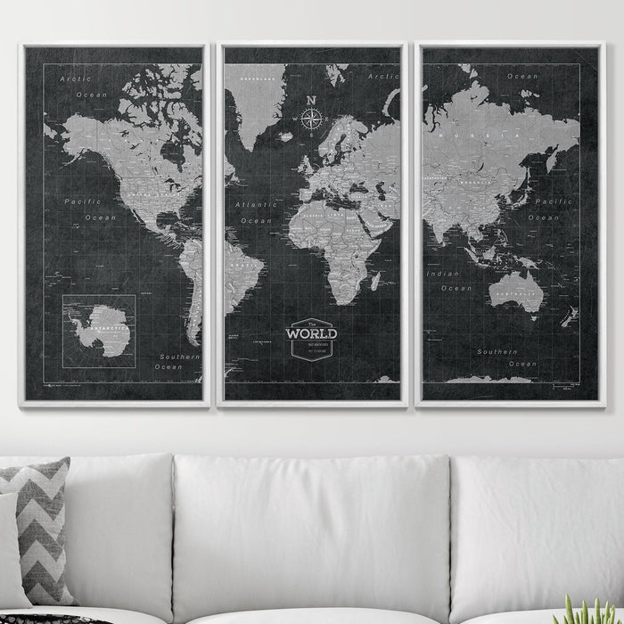 54" x 36" 3-Panel / Standard / Smooth White