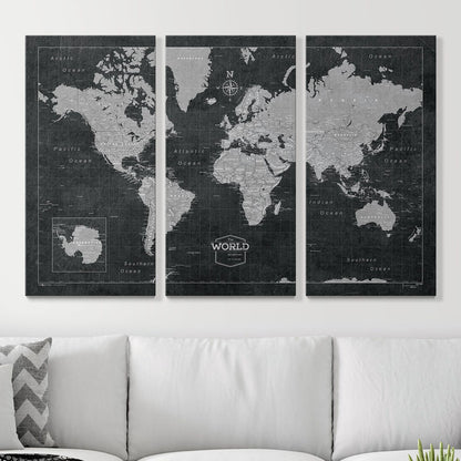 54" x 36" 3-Panel / Standard / No Frame