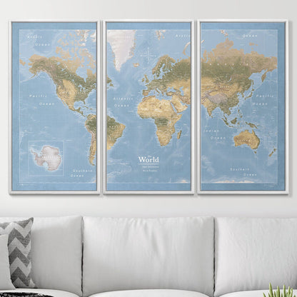 54" x 36" 3-Panel / Standard / Smooth White