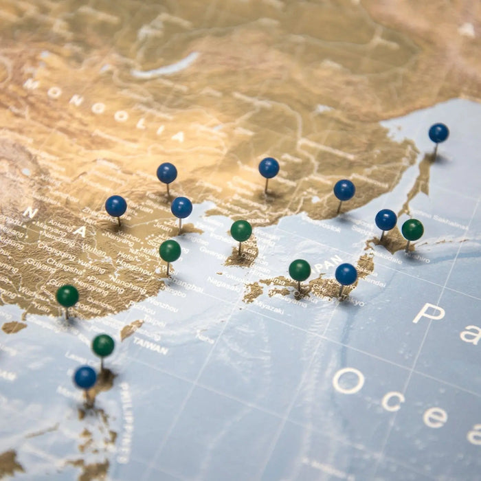Push Pin World Map (Pin Board) - Natural Earth - Overstock Sale! CM Pin Board