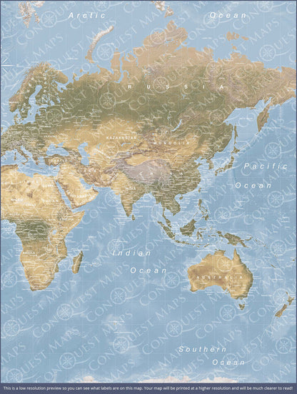 Push Pin World Map (Pin Board) - Natural Earth - Overstock Sale! CM Pin Board