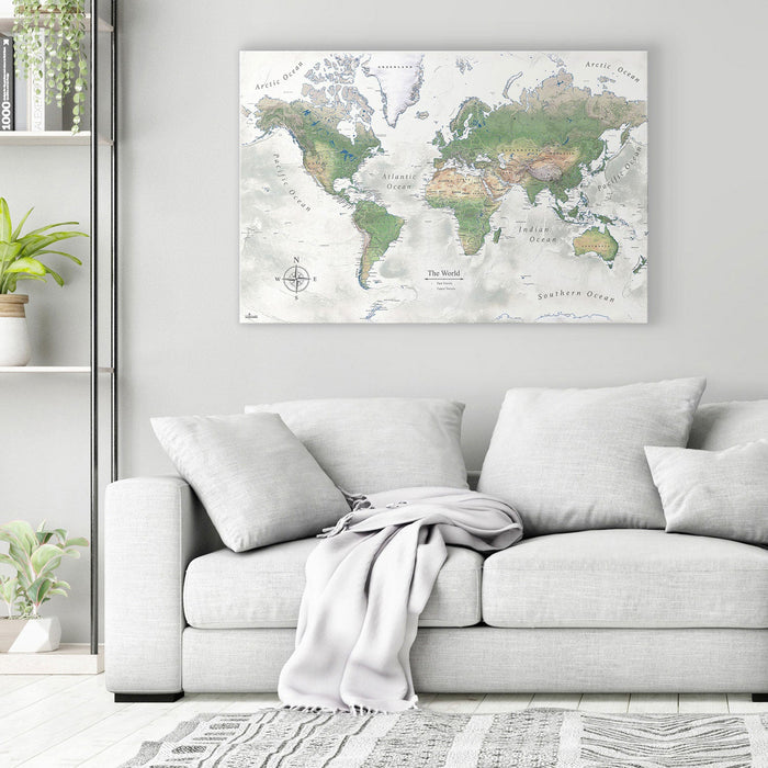 Push Pin USA Map (Pin Board) - The Adventurer - Essentials Collection Conquest Maps LLC