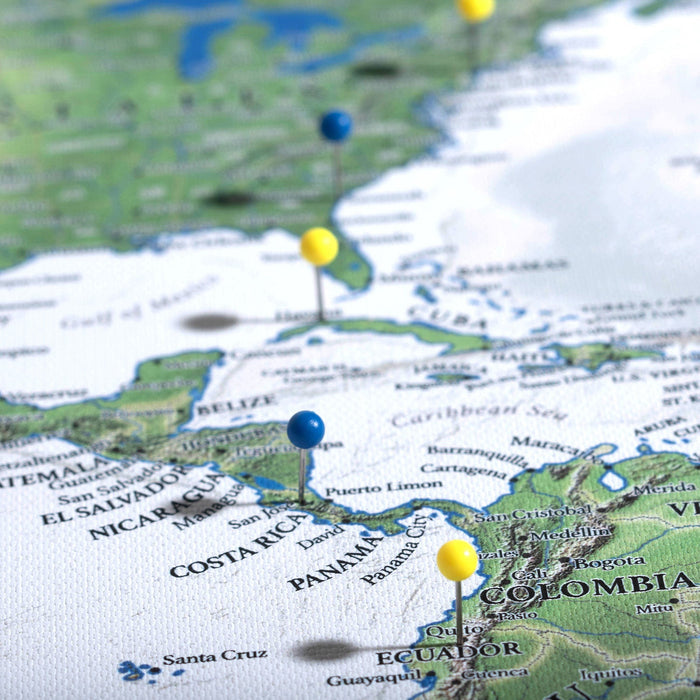 Push Pin USA Map (Pin Board) - The Adventurer - Essentials Collection Conquest Maps LLC