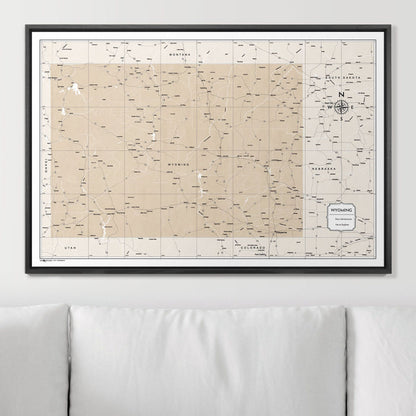 36" x 24" / Standard / Wood Grain Black