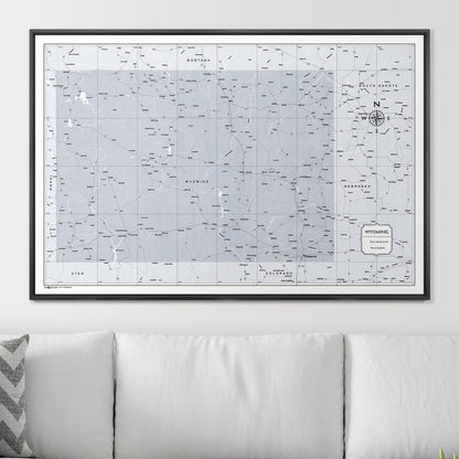 48" x 32" / Standard / Wood Grain Black