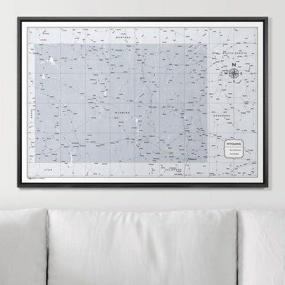 36" x 24" / Standard / Wood Grain Black