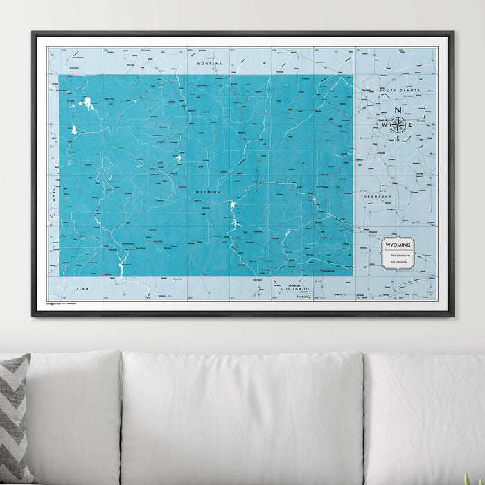 48" x 32" / Standard / Wood Grain Black