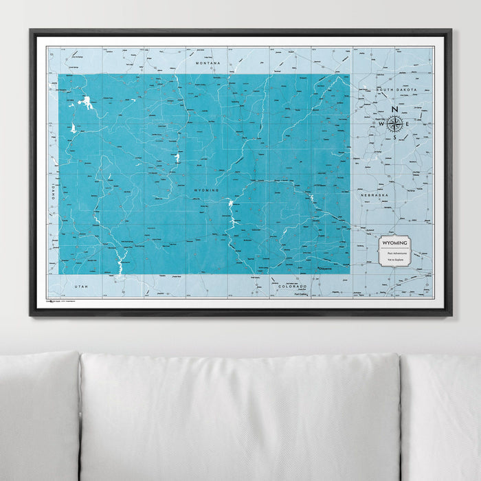 36" x 24" / Standard / Wood Grain Black