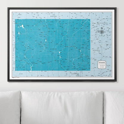36" x 24" / Standard / Wood Grain Black