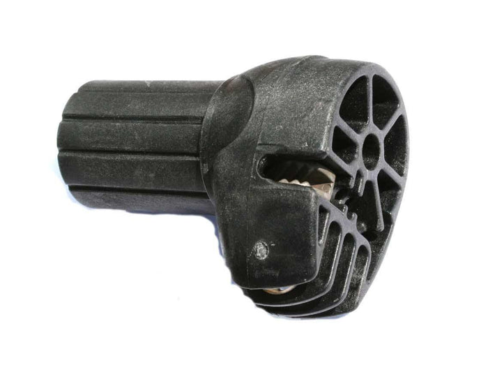 Radz SDM mast foot for windsurfing, black plastic with gear mechanism visible