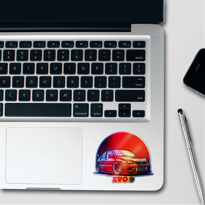 Rally Legend Red Holographic Stickers - Holographic stickers | STICK IT UP