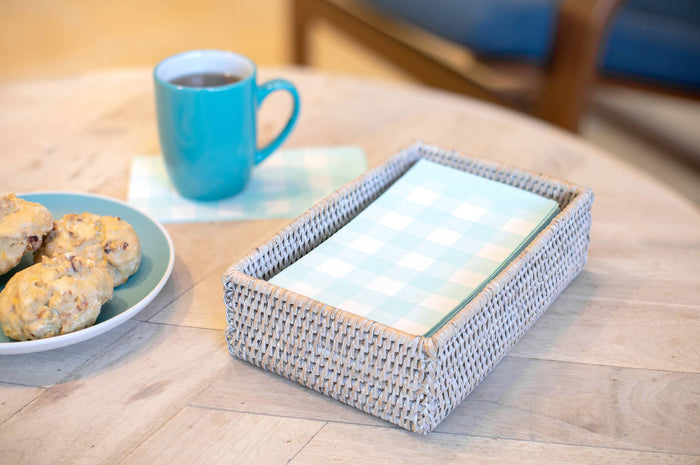 Rattan Guest Towel Napkin Holder