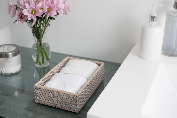 Rattan Guest Towel Napkin Holder