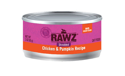 RAWZ Shredded Chicken & Pumpkin Canned Cat Food