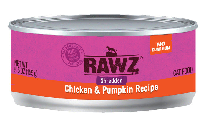 RAWZ Shredded Chicken & Pumpkin Canned Cat Food