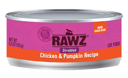 RAWZ Shredded Chicken & Pumpkin Canned Cat Food