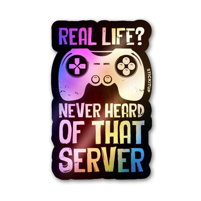 Real Life Game Holographic Stickers - Holographic stickers | STICK IT UP