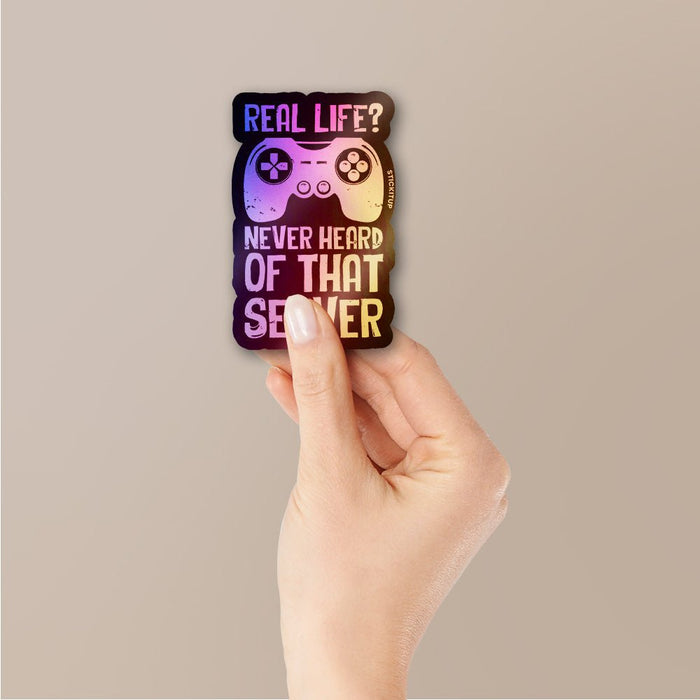 Real Life Game Holographic Stickers - Holographic stickers | STICK IT UP